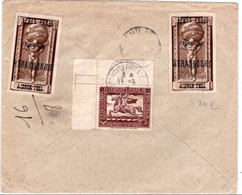 1934 - VIGNETTE De FEDERATION INTERNATIONALE De PHILATELIE Sur ENVELOPPE RECOMMANDEE De STRASBOURG Pour LYON - Exposiciones Filatelicas
