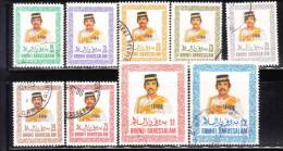 Brunei 1985-86 Sultan Hassanal Bolkiah 9v Used - Brunei (1984-...)