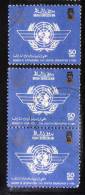 Brunei 1985 Admission To Intl Organizations Civil Aviation 50 Sen 3v Used - Brunei (1984-...)