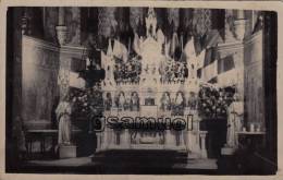 D-61 - Athis De L'Orne. Carte Photo. Intérieur De L'Eglise Saint Vigor Décorée (fleurs Drapeaux..) Voir Scan Recto-verso - Athis De L'Orne