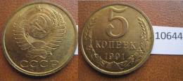 Rusia  5  Kopeck , Centimos 1991 - Otros – Europa