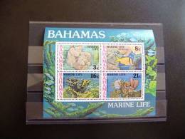 BAHAMAS 1977 VIDA MARINA MARINE LIFE VIE MARINE Yvert Nº Block 20 ** SG Nº MS 497 MNH - Bahama's (1973-...)
