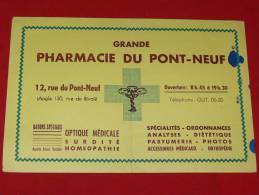 BUVARD 1950  METIER PHARMACIE MEDECINE  PARIS ARDT 01/04 RUE DE RIVOLI ET RUE DU PONT NEUF - P