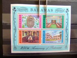 BAHAMAS 1979 250 ANIVERSARIO DEL PARLAMENTO Yvert Nº Block 28 ** SG Nº MS 549 MNH - Bahamas (1973-...)