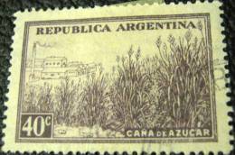 Argentina 1936 Sugar Cane & Factory 40c - Used - Oblitérés