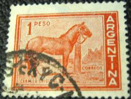 Argentina 1959 Creole Horse 1p - Used - Used Stamps