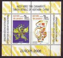 2006 NORTH CYPRUS EUROPA (INTEGRATION IN PERSPECTIVE OF THE YOUTH) PERFORATED SOUVENIR SHEET MNH ** - Unused Stamps