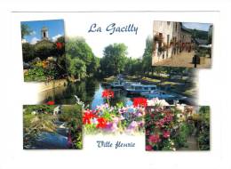 La Gacilly: Le Jardin Et L' Eglise Saint Nicolas De Myre, Le Port De Plaisance Sur L' Aff, La Rue La Fayette (12-4311) - La Gacilly