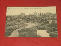 CAESKERKE NAAR DIKSMUIDE  - Ruines De Caeskerke Lez Dixmude 1914-1918  - La Place, L´église Et Les Tranchées  -  1919 - Diksmuide
