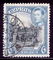 CIPRO - USATO -  1938  King George VI - Bairakdar Mosque - 6 - Used Stamps