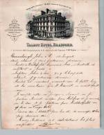 Entête  30/10/1899  -  BRADFORD  ( Angleterre )  -  Hôtel  TALBOT - Reino Unido