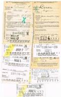 A030 - 19 Cartes D´ouverture De Livrets D´épargne Avec Griffe Des Différents Bureaux D´Uccle (toutes Différentes) - Linear Postmarks