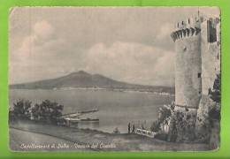 CASTELLAMMARE DI STABIA VESUVIO DAL CASTELLO CARTOLINA FORMATO GRANDE NON VIAGGIATA - Castellammare Di Stabia