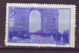 FRANCE. TIMBRE. VIGNETTE. UCC. CHASSEURS. GUERRE. STRASBOURG. KLEBER.CYCLISTES. ARC TRIOMPHE.  MILITAIRE. - Militärmarken