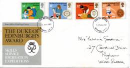 GREAT BRITAIN 1981 FDC THE DUKE OF EDINBURGHS AWARD - 1981-1990 Em. Décimales