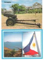 Philippines - 2 AK Set - Philippines Military Postcard - Corregidor - Flag - Relic Of WW2 - Philippinen