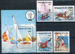 Cote D'Ivoire                613/616  **   +  Bloc 22  **  Scoutisme - Côte D'Ivoire (1960-...)