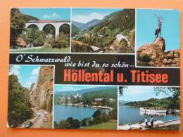 E1-Allemagne-höllental U. Titisee-6 Vues-multivues--pont Train-voitures- - Höllental