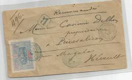 Etat - Lettre - COTES Frcs Des SOMALIS - OBOCK - RECOMMANDEE - Càd Bleu S/TP N°52+54 - 1902 - Sonstige & Ohne Zuordnung