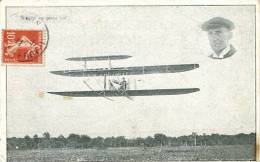 N°25433  -cpa Wright En Plein Vol - Airmen, Fliers