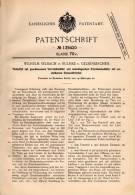 Original Patentschrift - W. Selbach In Bulmke B. Gelsenkirchen , 1902 , Tintenfaß Mit Vorratsbehälter , Tinte !!! - Encriers