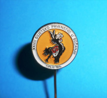 XXVIII WORLD PETANQUE CHAMPIONSHIPS 1984. ( Croatian Rare Pin ) Badge Boule Bowls Petanca Bocce Boules Bocha DONKEY Ane - Petanque