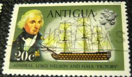 Antigua 1970 Admiral Lord Nelson And HMS Victory 20c - Used - 1960-1981 Interne Autonomie