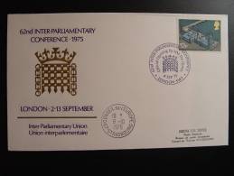 ROYAUME UNI  UK  LONDON INTER PARLIAMENTARY CONFERENCE 1975 CONSEIL DE L´EUROPE EUROPA PARLAMENT - Cartas & Documentos