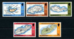 **ALDERNEY (AURIGNY) 1989 Poste N° 37/41 ** Neufs Ier Choix. Sup. Cote: 8.50€  (Carte De L'Ile) - Alderney