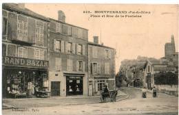 63...PUY DE DOME...MONTFERRAND...PLACE ET RUE DE LA FONTAINE......NON ..ECRITE. . ... . ‹(•¿• )› - Autres & Non Classés