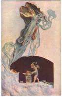 Mastroianni Illustrateur Angelot Forgeron Coeurs 1913 état Superbe - Mastroianni