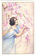 Style Mauzan Illustrateur Femme Fleurs 1925 état Superbe - Mauzan, L.A.