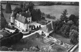 CPSM 38 LA TOUR DU PIN VUE AERIENNE SUR LE CHATEAU DE CUIRIEU 1954 - La Tour-du-Pin