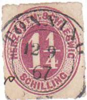GERMANIA ANTICHI STATI 1864/67 HERZOGTH- SCHLESWIG -  USATO - Schleswig-Holstein