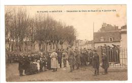 SAINT PIERRE LE MOUTIER - NIEVRE - DECORATION DE CROIX DE GUERRE DU 4 JANVIER 1916 - TRES BELLE ANIMATION - Saint Pierre Le Moutier