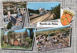 NEUVILLE-DU-POITOU  MULTIVUES LA GARE VUES AERIENNE - Neuville En Poitou