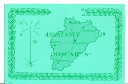 BR30668 QSL Card  Assistance Oscar   2 Scans - Radio
