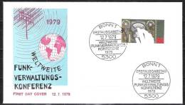 BRD FDC 1979 Nr.1015 Weltweite Funkverwaltungskonferenz ( D 274 ) Günstige Vrsandkosten - 1971-1980