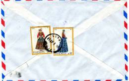 Greece/United States- Cover Posted By Air Mail From Argos [26.1.1977 Type X, Bilingual] To Chicago/ Illinois - Cartes-maximum (CM)