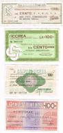 Italia Lotto 4 Miniassegni 1976/77 Circolati - Condizioni Buone Come Foto - [10] Scheck Und Mini-Scheck