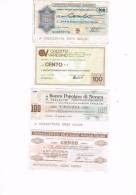 Italia Lotto 4 Miniassegni 1976/77 Circolati - Condizioni Buone Come Foto - [10] Cheques En Mini-cheques