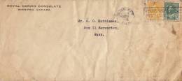 Canada ROYAL DANISH CONSULATE, WINNIPEG (Man) 1925 Cover Brief HARWARDEN (2 Scans) - Briefe U. Dokumente