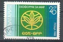 BULGARIA / BULGARIE - 1988 - Forum De La Paix - 1v Obl. - Usados