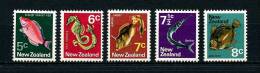 **Nlle Zélande 1970 N° 514/518 ** = MNH. Superbe.  Cote: 8,30 €  (Faune, Poissons, Fishes, Fauna) - Neufs