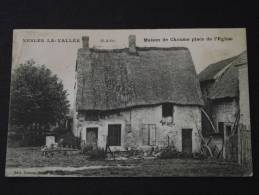 NESLES-la-VALLEE (Val-d´Oise) - Maison De Chaume, Place De L´Eglise - Voyagée En 1922 - Nesles-la-Vallée