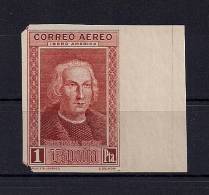 1930, DESCUBRIMIENTO DE AMÉRICA, ED. 563MTas(*), SIN DENTAR, TALADRO ANGULAR, BORDE DE HOJA - Nuevos