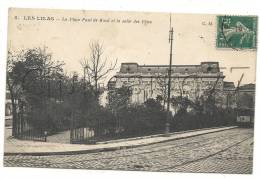 Les Lillas (93) : Arrivée D'un Tramway à La Place Paul De Kock Et Salle Des Fêtes Env 1911 (animée). - Les Lilas