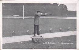 LES SPORTS TIR AUX PIGEONS  Editeur Emile Pecaud PUB CHICOREE A LA BERGERE EMILE BONZEL HAUBOURDIN - Tiro (armi)