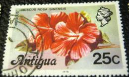 Antigua 1978 Hibiscus Rosa Sinensis 25c - Used - 1960-1981 Ministerial Government