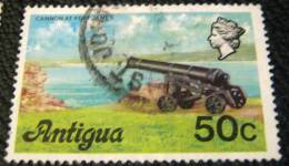 Antigua 1976 Cannon At Fort James 50c - Used - 1960-1981 Interne Autonomie